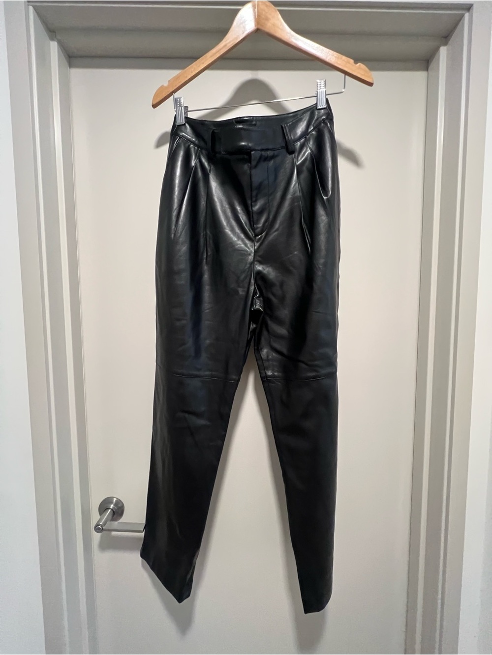 Rails Faux Leather High-Rise Tapered Pants
